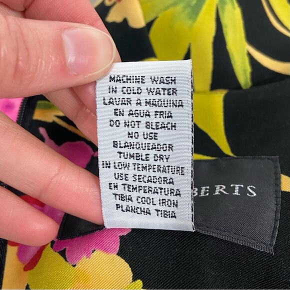 Vintage 80s Size 10 Bright Tropical Floral Print Stretchy Bodycon Mini Dress - Picture 8 of 9